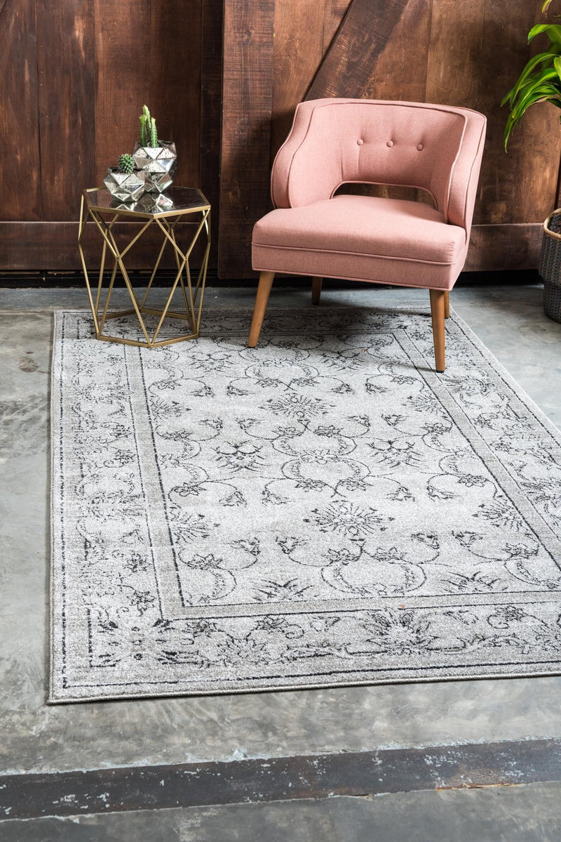 Horizon Collection Area Rug -  Tundra Rectangular Gray  lifestyle 18