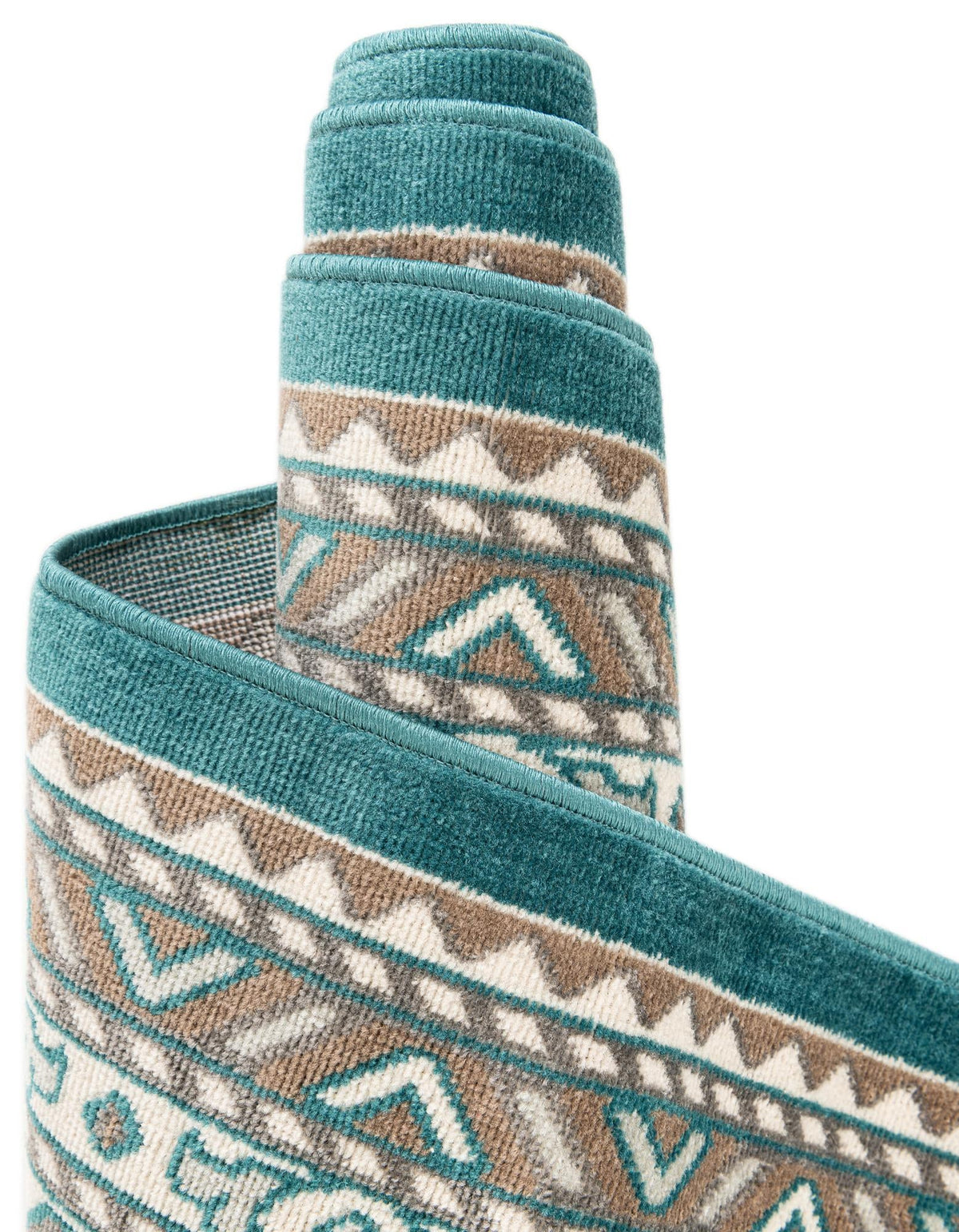 Soho Elegance Collection Area Rug -  Mercer (Turquoise) Rectangle Turquoise  lifestyle 11