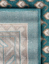 Soho Elegance Collection Area Rug -  Mercer (Turquoise) Rectangle Turquoise  lifestyle 17