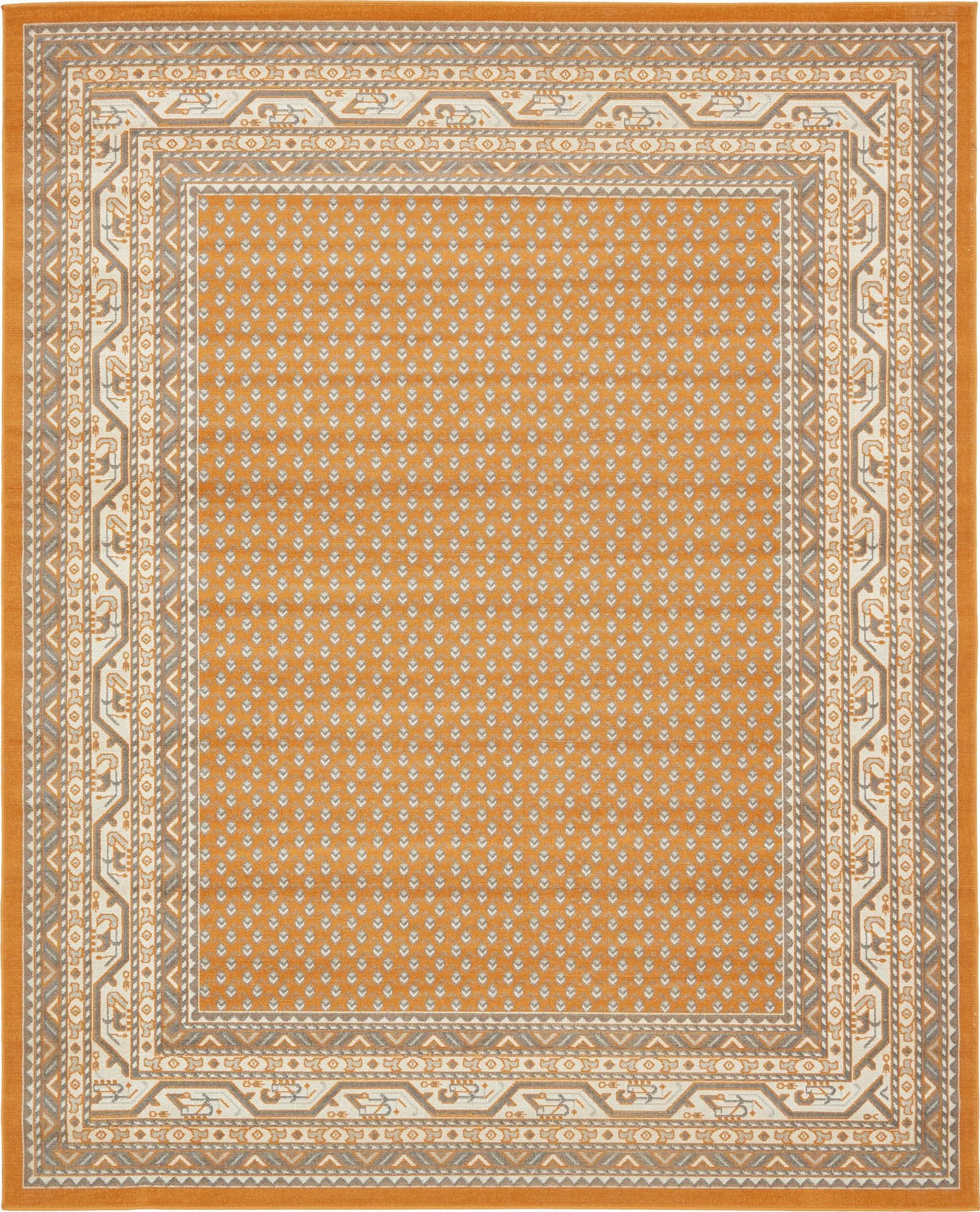 Soho Elegance Collection Area Rug -  Mercer (Orange) Rectangle Orange Main