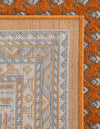 Soho Elegance Collection Area Rug -  Mercer (Orange) Rectangle Orange  lifestyle 9