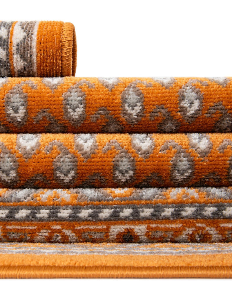 Soho Elegance Collection Area Rug -  Mercer (Orange) Rectangle Orange  lifestyle 14