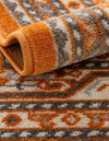 Soho Elegance Collection Area Rug -  Mercer (Orange) Rectangle Orange  lifestyle 16