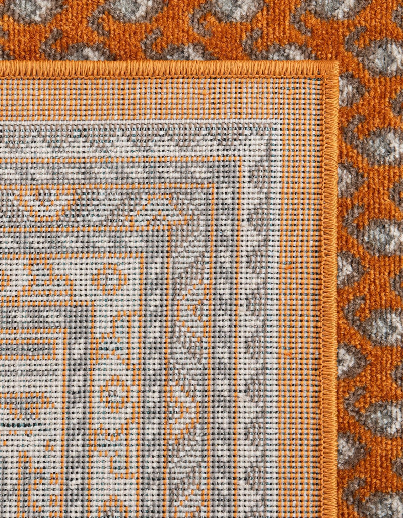 Soho Elegance Collection Area Rug -  Mercer (Orange) Rectangle Orange  lifestyle 19