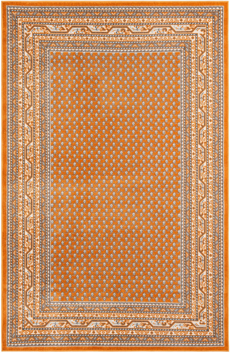 Soho Elegance Collection Area Rug -  Mercer (Orange) Rectangle Orange  lifestyle 2