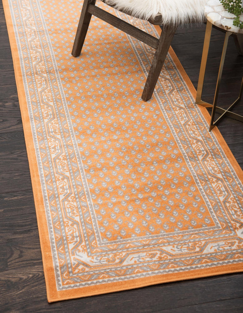 Soho Elegance Collection Area Rug -  Mercer (Orange) Runner Orange  lifestyle 17