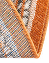 Soho Elegance Collection Area Rug -  Mercer (Orange) Round Orange  lifestyle 31