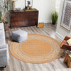 Soho Elegance Collection Area Rug -  Mercer (Orange) Round Orange  lifestyle 42