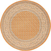 Soho Elegance Collection Area Rug -  Mercer (Orange) Round Orange  lifestyle 16