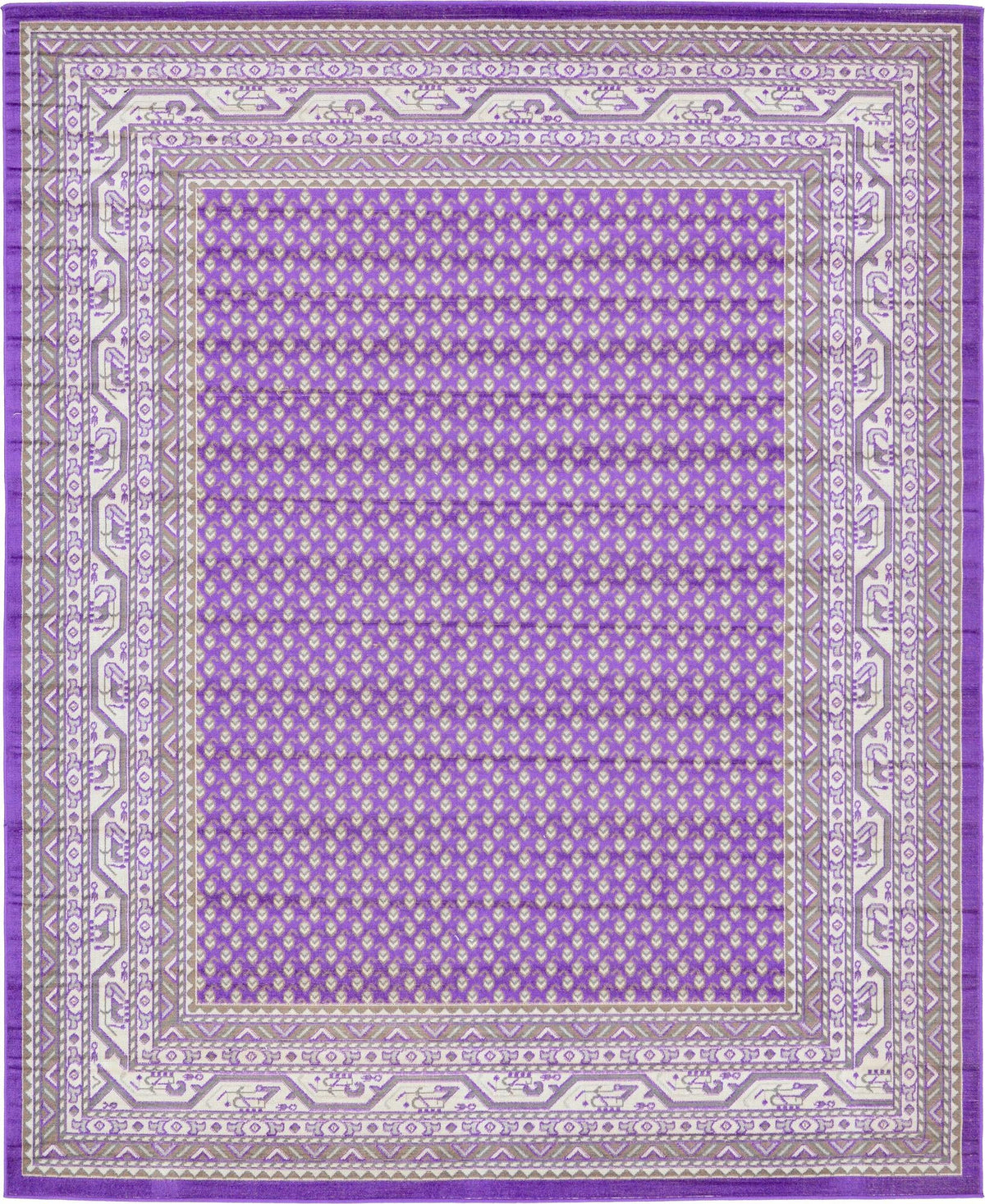 Soho Elegance Collection Area Rug -  Mercer (Violet) Rectangle Violet Main