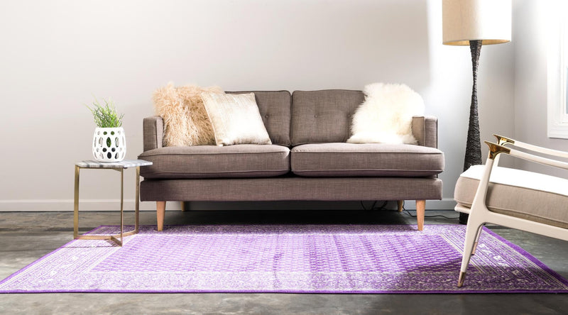 Soho Elegance Collection Area Rug -  Mercer (Violet) Rectangle Violet  lifestyle 4