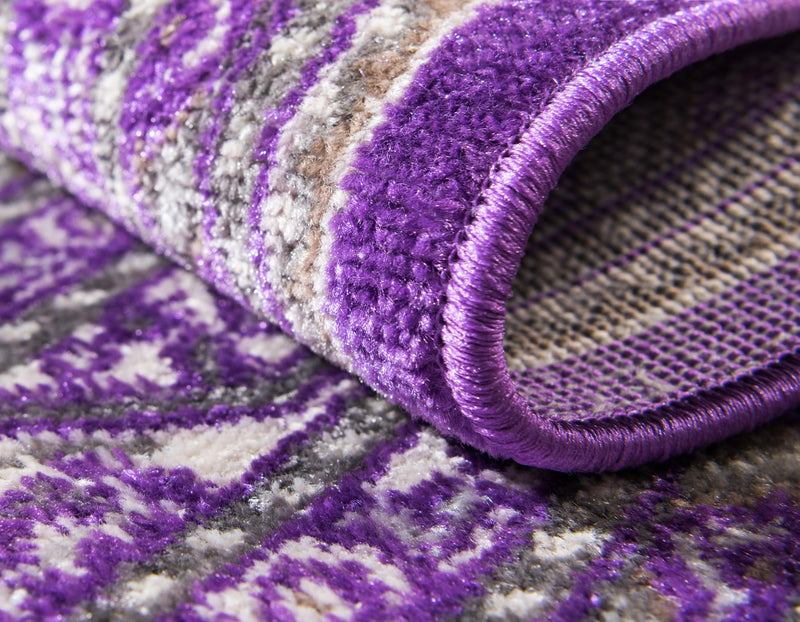 Soho Elegance Collection Area Rug -  Mercer (Violet) Rectangle Violet  lifestyle 7