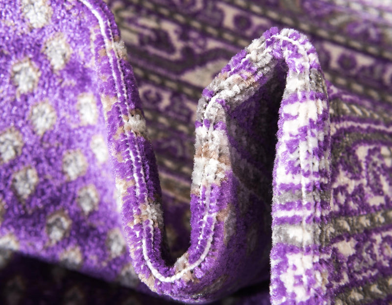 Soho Elegance Collection Area Rug -  Mercer (Violet) Rectangle Violet  lifestyle 8