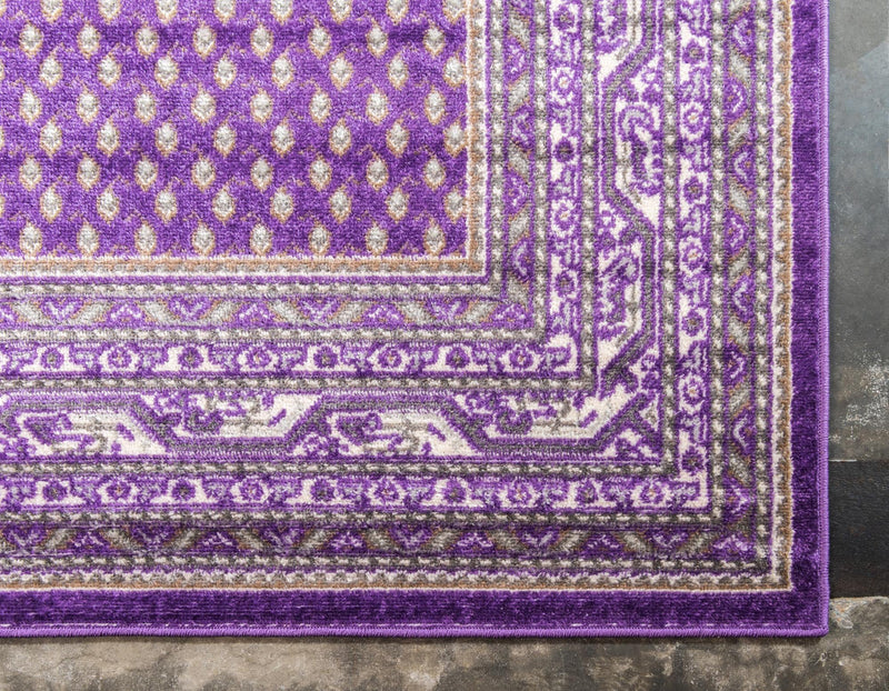Soho Elegance Collection Area Rug -  Mercer (Violet) Rectangle Violet  lifestyle 9