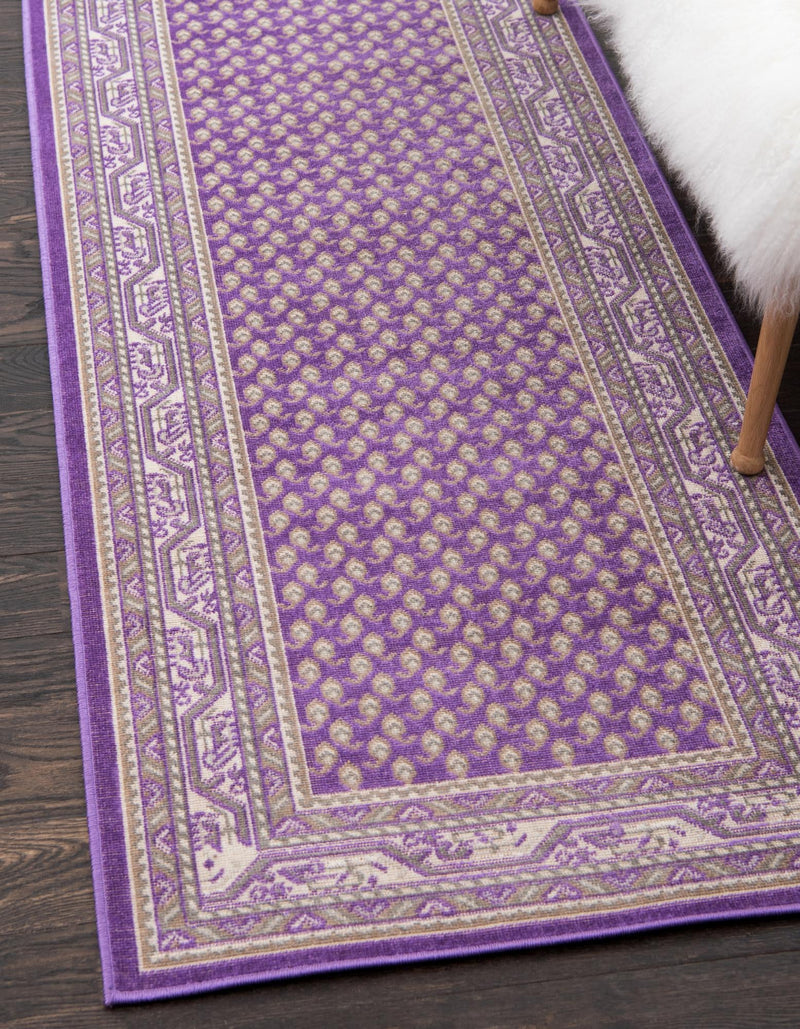 Soho Elegance Collection Area Rug -  Mercer (Violet) Runner Violet  lifestyle 13
