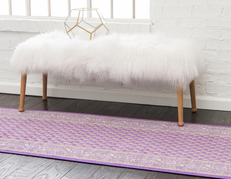 Soho Elegance Collection Area Rug -  Mercer (Violet) Runner Violet  lifestyle 15