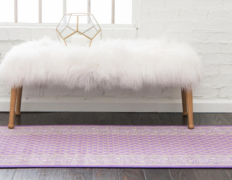 Soho Elegance Collection Area Rug -  Mercer (Violet) Runner Violet  lifestyle 16
