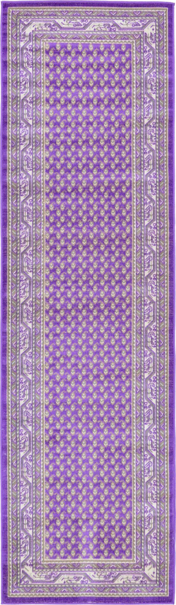 Soho Elegance Collection Area Rug -  Mercer (Violet) Runner Violet  lifestyle 11