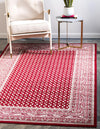 Soho Elegance Collection Area Rug -  Mercer (Red) Rectangle Red  lifestyle 2