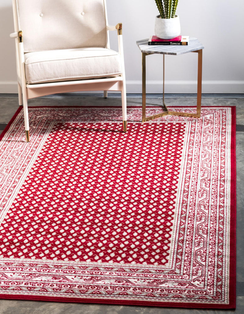 Soho Elegance Collection Area Rug -  Mercer (Red) Rectangle Red  lifestyle 2