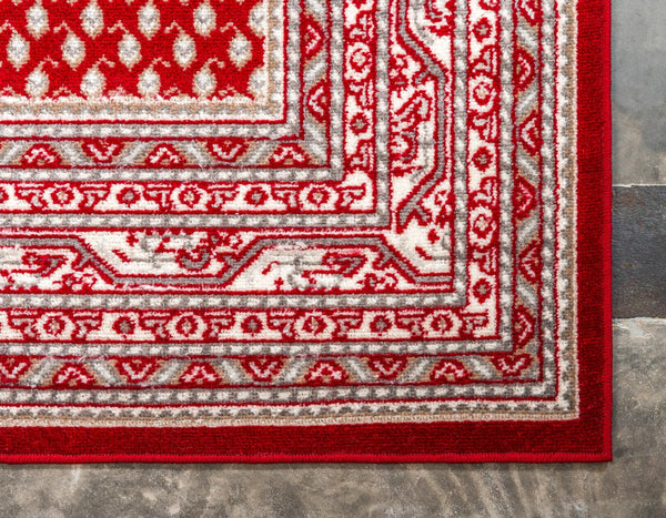 Soho Elegance Collection Area Rug -  Mercer (Red) Rectangle Red  lifestyle 9