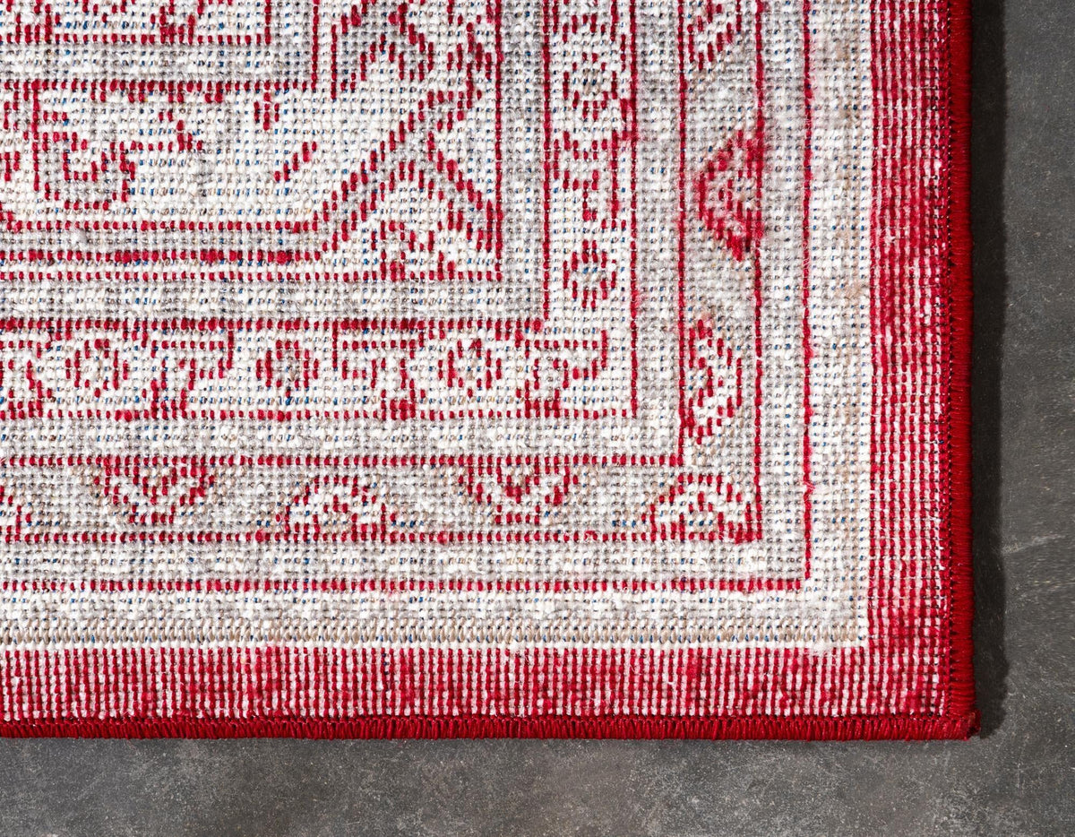 Soho Elegance Collection Area Rug -  Mercer (Red) Rectangle Red  lifestyle 17