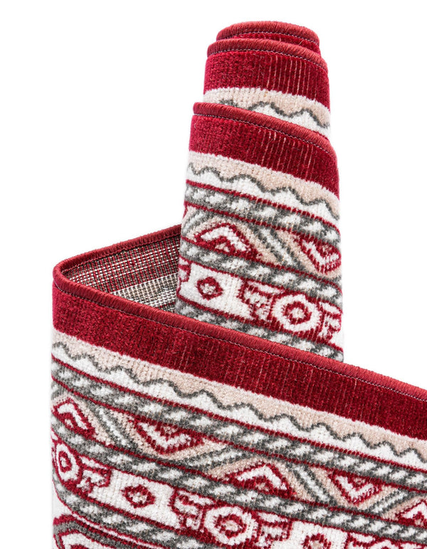 Soho Elegance Collection Area Rug -  Mercer (Red) Rectangle Red  lifestyle 12