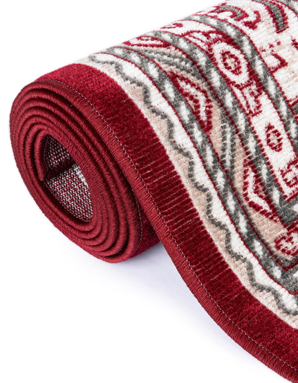 Soho Elegance Collection Area Rug -  Mercer (Red) Rectangle Red  lifestyle 13