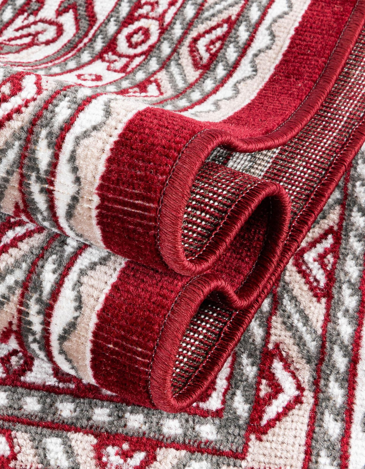 Soho Elegance Collection Area Rug -  Mercer (Red) Rectangle Red  lifestyle 14