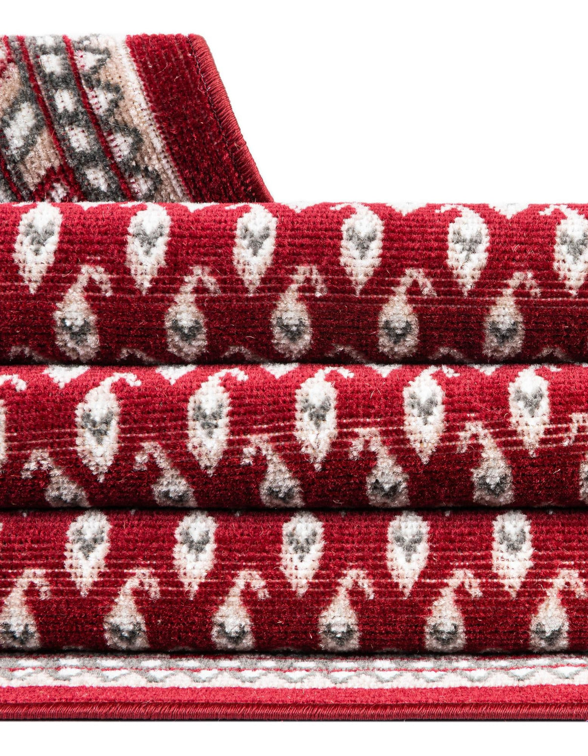 Soho Elegance Collection Area Rug -  Mercer (Red) Rectangle Red  lifestyle 15