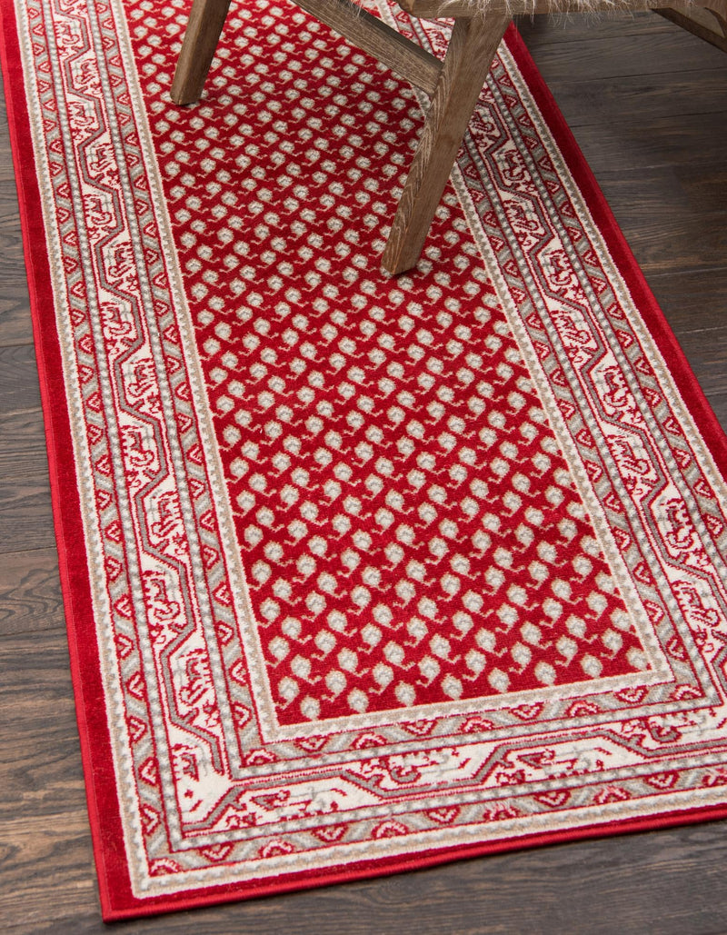 Soho Elegance Collection Area Rug -  Mercer (Red) Runner Red  lifestyle 13