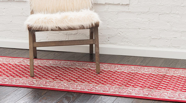 Soho Elegance Collection Area Rug -  Mercer (Red) Runner Red  lifestyle 15