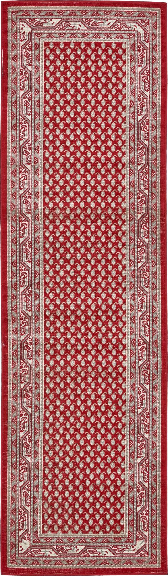 Soho Elegance Collection Area Rug -  Mercer (Red) Runner Red  lifestyle 11