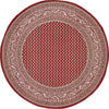 Soho Elegance Collection Area Rug -  Mercer (Red) Round Red  lifestyle 12