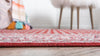 Soho Elegance Collection Area Rug -  Mercer (Red) Round Red  lifestyle 16