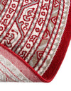 Soho Elegance Collection Area Rug -  Mercer (Red) Round Red  lifestyle 35