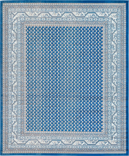 Soho Elegance Collection Area Rug -  Mercer (Blue) Rectangle Blue Main
