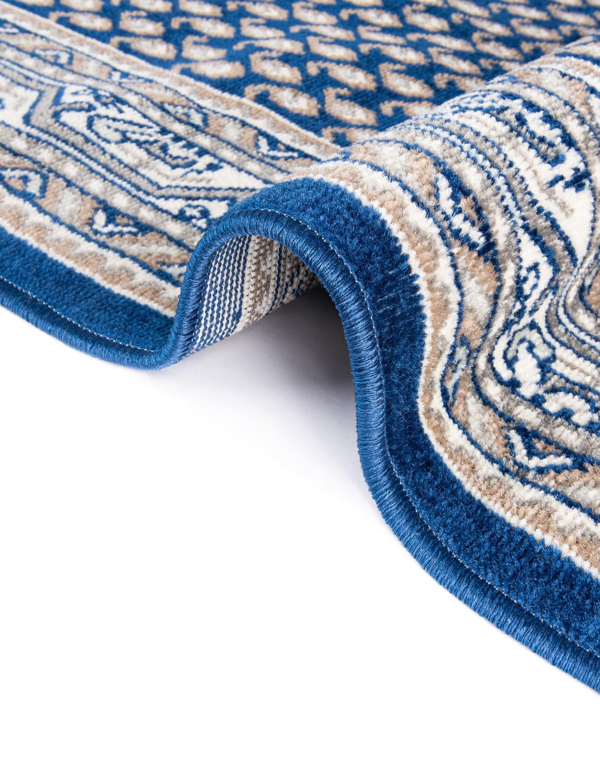 Soho Elegance Collection Area Rug -  Mercer (Blue) Rectangle Blue  lifestyle 10