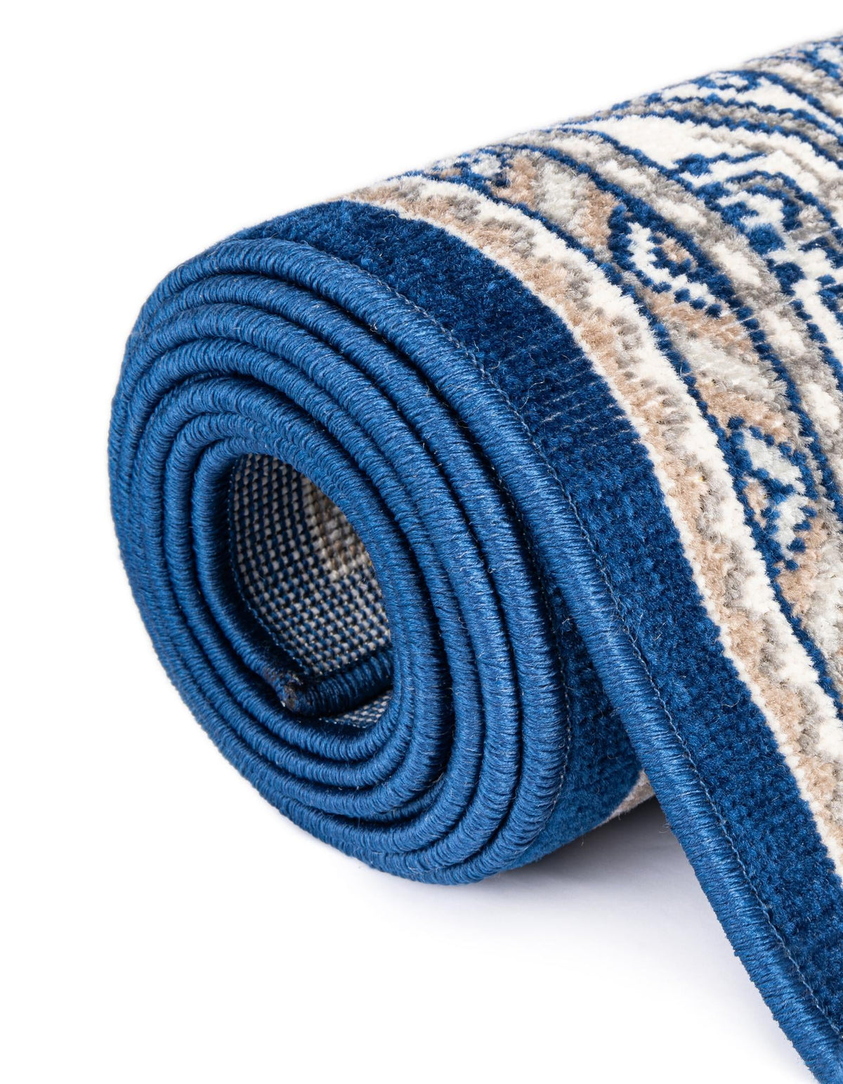 Soho Elegance Collection Area Rug -  Mercer (Blue) Rectangle Blue  lifestyle 12