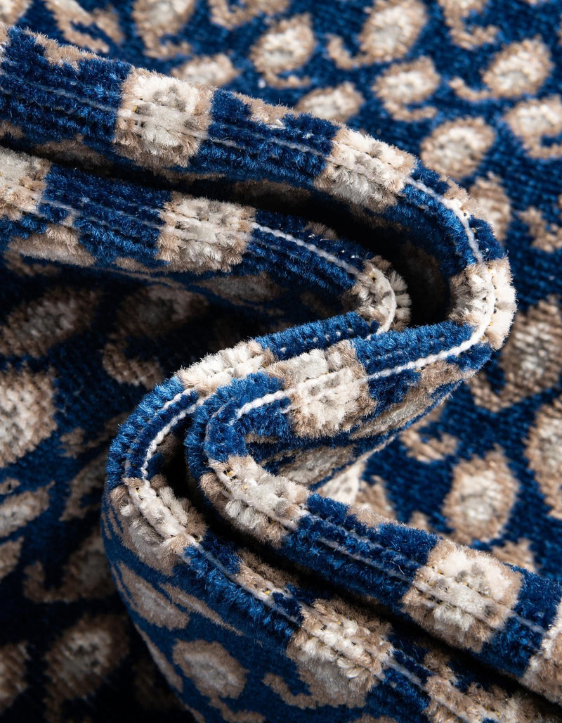 Soho Elegance Collection Area Rug -  Mercer (Blue) Rectangle Blue  lifestyle 16