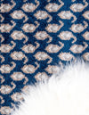 Soho Elegance Collection Area Rug -  Mercer (Blue) Round Blue  lifestyle 37