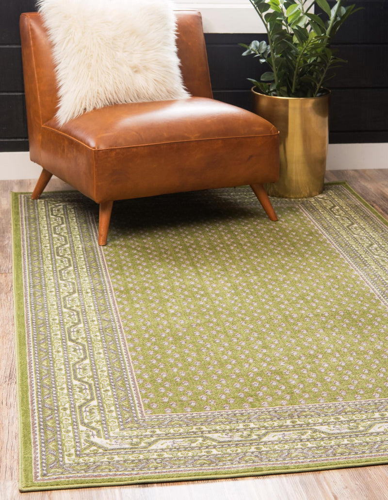 Soho Elegance Collection Area Rug -  Mercer (Green) Rectangle Green  lifestyle 2