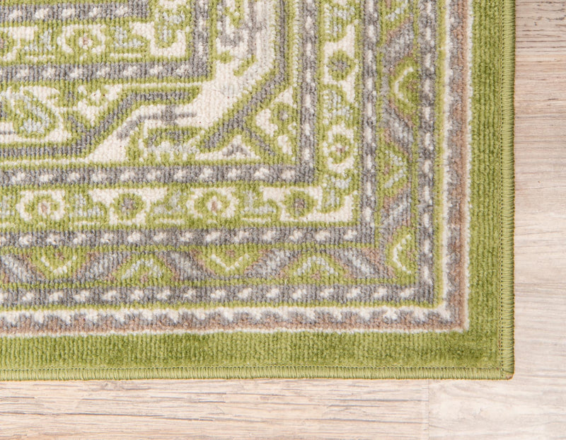 Soho Elegance Collection Area Rug -  Mercer (Green) Rectangle Green  lifestyle 9