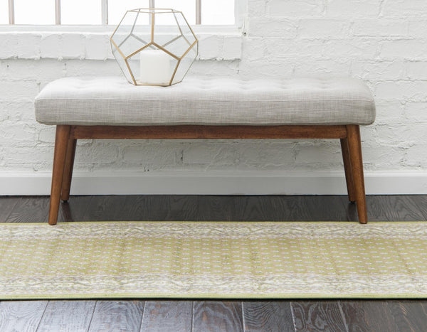 Soho Elegance Collection Area Rug -  Mercer (Green) Runner Green  lifestyle 15