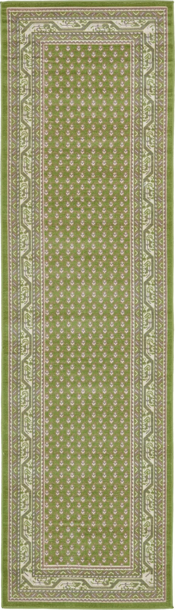 Soho Elegance Collection Area Rug -  Mercer (Green) Runner Green  lifestyle 10