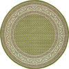 Soho Elegance Collection Area Rug -  Mercer (Green) Round Green  lifestyle 11