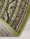 Soho Elegance Collection Area Rug -  Mercer (Green) Round Green  lifestyle 28