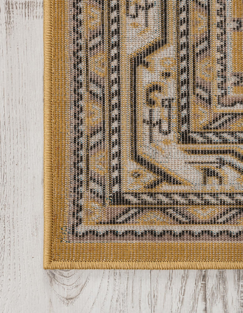 Soho Elegance Collection Area Rug -  Mercer (Yellow) Rectangle Yellow  lifestyle 5