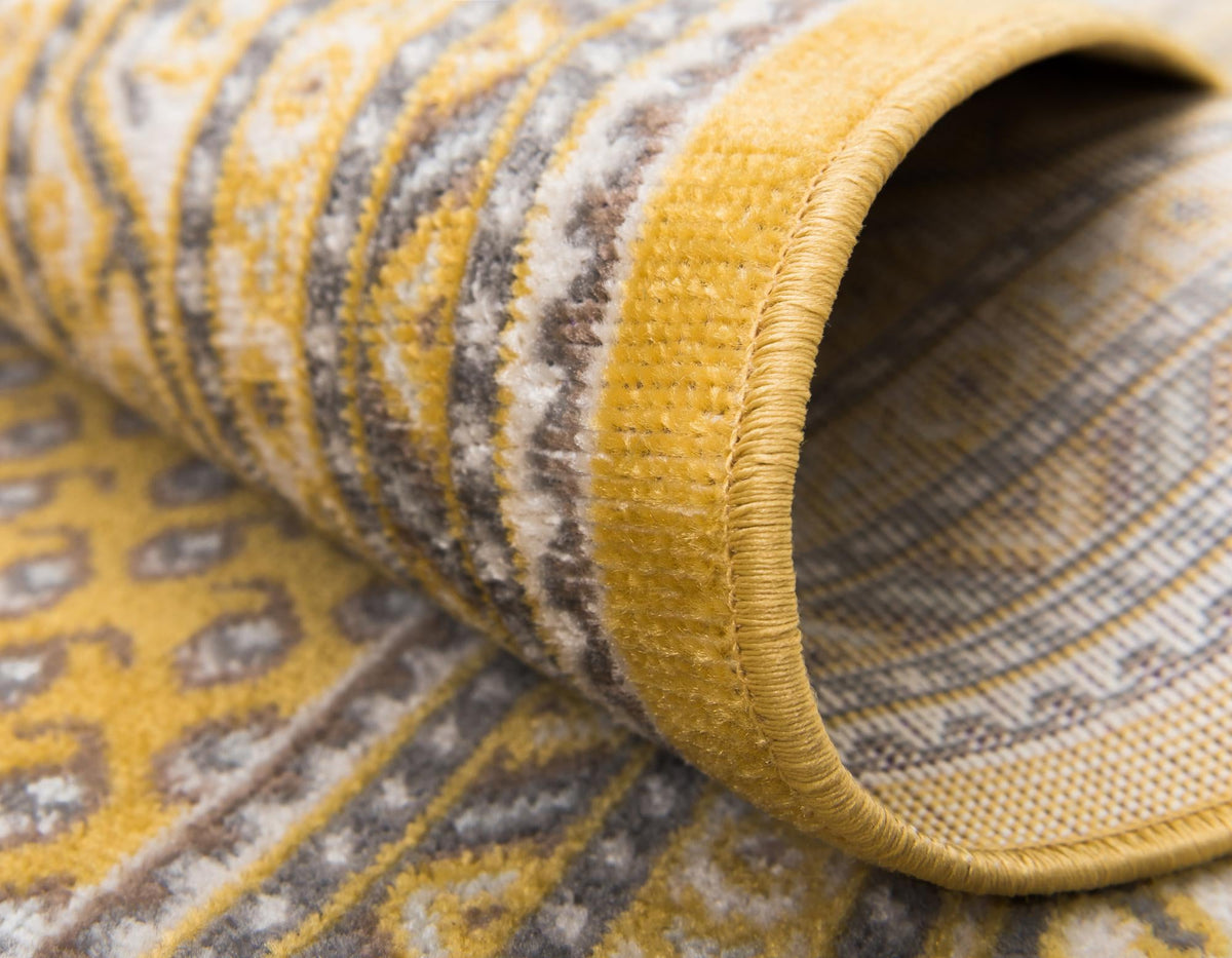 Soho Elegance Collection Area Rug -  Mercer (Yellow) Rectangle Yellow  lifestyle 7