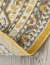 Soho Elegance Collection Area Rug -  Mercer (Yellow) Round Yellow  lifestyle 24